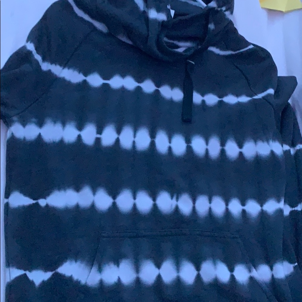A Green Tea patterned hoodie